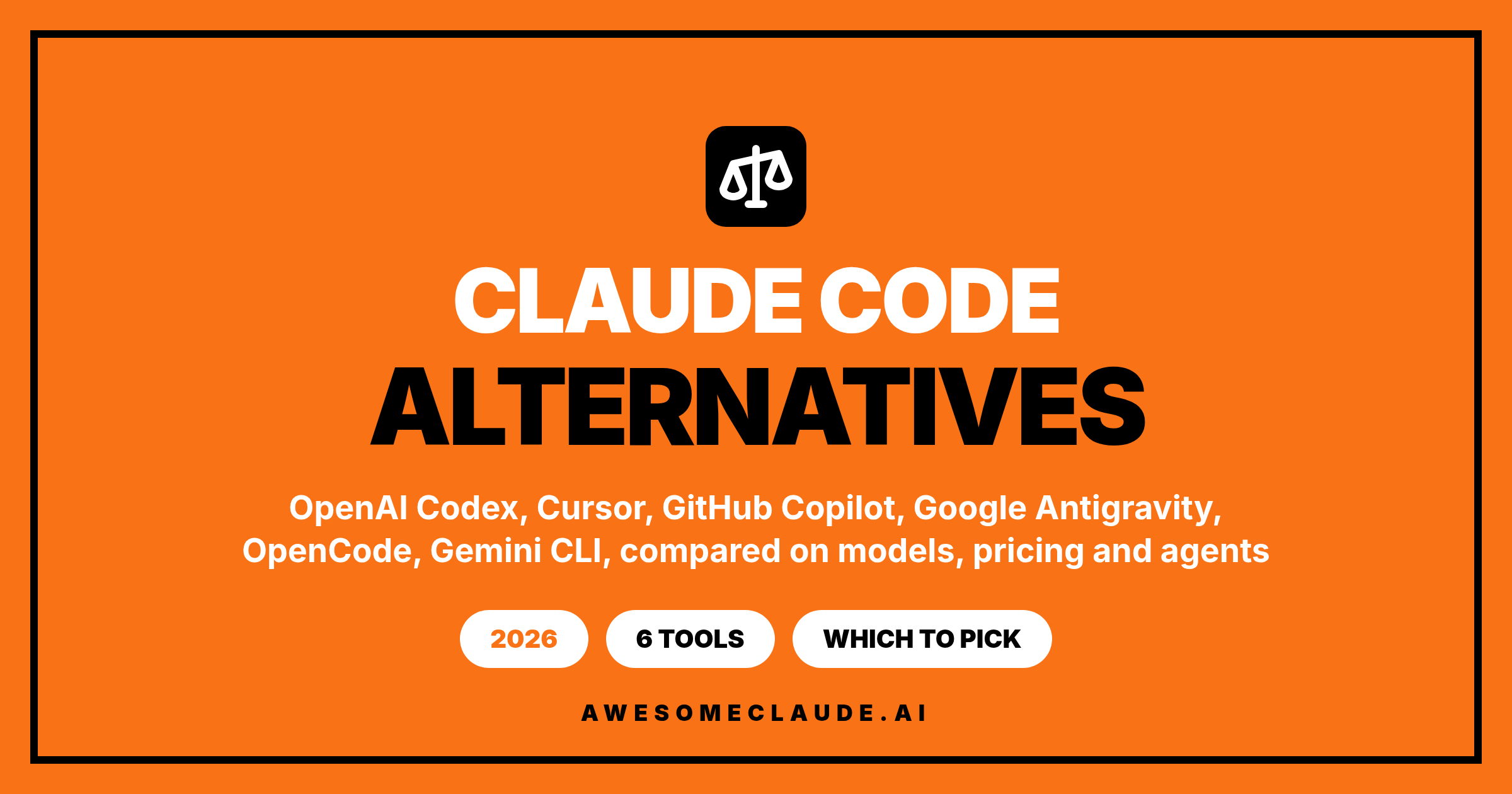 Claude Code Alternatives (2026): 6 AI Coding Agents Compared - Awesome ...